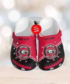 Custom Georgia Bulldogs Football NCAA Crocs Slippers