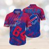 Buffalo Bills Floral Wavy Lines Hawaiian Shirt