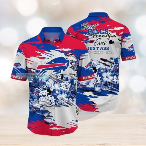 Custom Name Buffalo Bills Best Granpa Ever Hawaiian Shirt