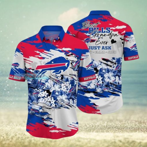 Custom Name Buffalo Bills Best Granpa Ever Hawaiian Shirt