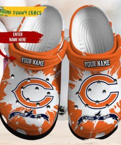 Custom Name Chicago Bear Ncaa Football Crocs