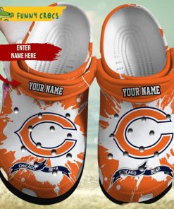 Custom Name Chicago Bear Ncaa Football Crocs