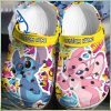 Custom Name Happy Stitch & Angel Crocs