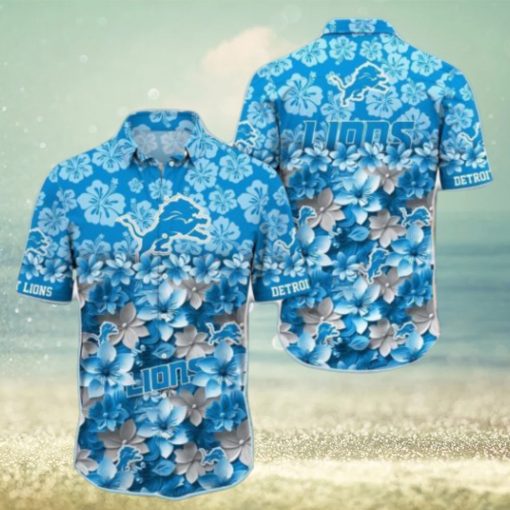 Custom Name NFL Detroit Lions Hawaiian Shirt Trending Summer Gift