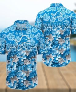 Custom Name NFL Detroit Lions Hawaiian Shirt Trending Summer Gift