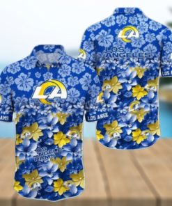 Custom Name NFL Los Angeles Rams Hawaiian Shirt Trending Summer Gift