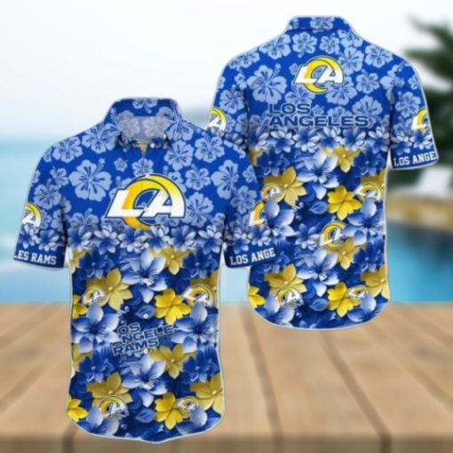 Custom Name NFL Los Angeles Rams Hawaiian Shirt Trending Summer Gift