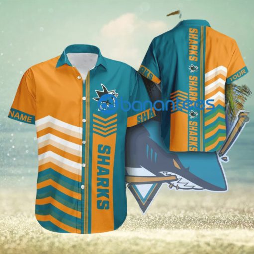 Custom Name NHL San Jose Sharks Retro New AOP Hawaiian Shirt For Summer