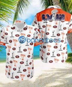 Custom Name Super Bowl LVIII San Francisco 49ers White Hawaiian Shirt Trends For Men Women Gift