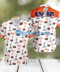 Custom Name Super Bowl LVIII San Francisco 49ers White Hawaiian Shirt Trends For Men Women Gift