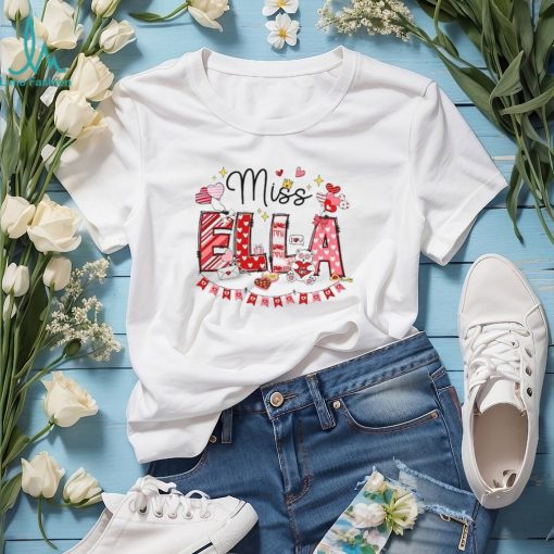 Custom Name Teacher Valentine Shirt Personalized Valentines Gift