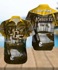 Custom Name UCF Knights NCAA Unique Logo All Over Print Hawaiian Shirt