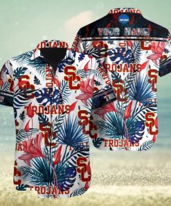 Custom Name USC Trojans NCAA Pacific Brand Aloha Hawaiian Shirt For Summer