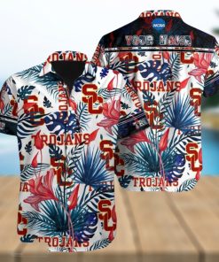 Custom Name USC Trojans NCAA Pacific Brand Aloha Hawaiian Shirt For Summer