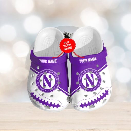 Custom Northwestern Wildcats Football NCAA Crocs Slippers