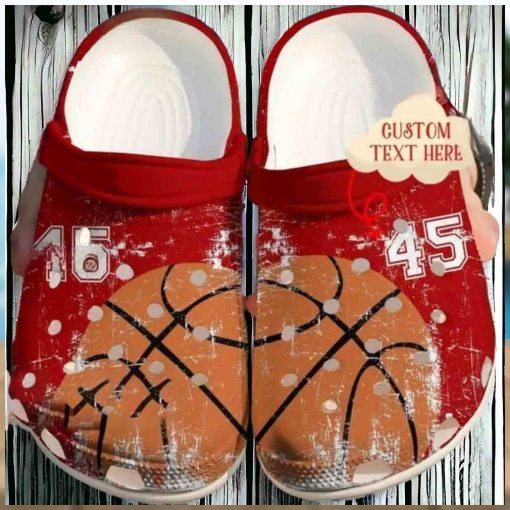 Custom Number Basketball Crocs