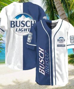 Custom Personalized White Busch Light Beer Baseball Jersey