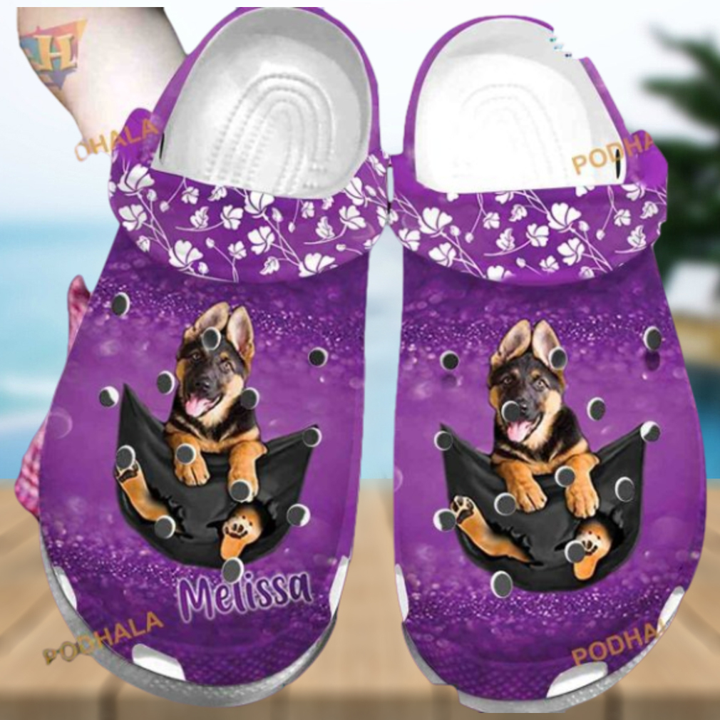 Custom Photo And Name Of Dog Purple Clogs Shoes for Dog Owners Custom Photo And Name Of Dog Purple Clogs Shoes for Dog Owners