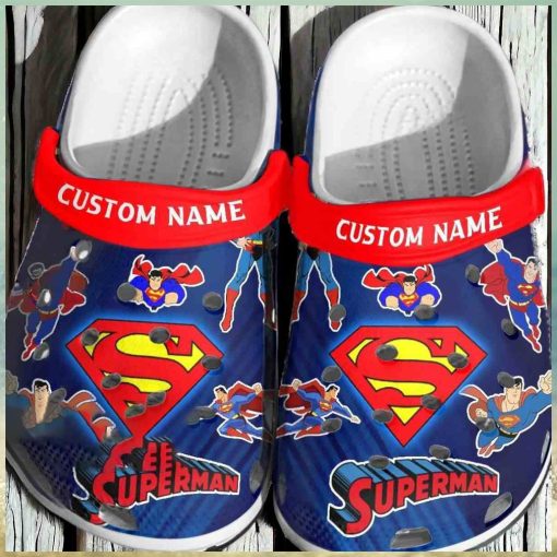 Custom Superman Crocs For Kids Gift