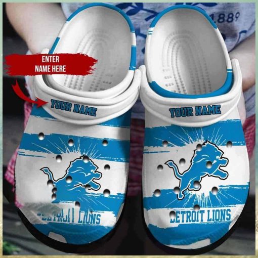 Customized Detroit Lions Crocs Gift