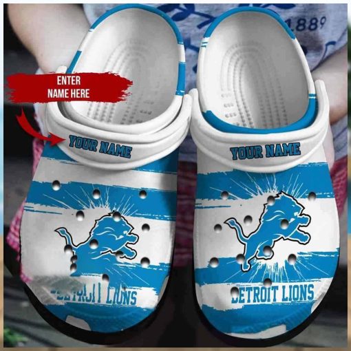 Customized Detroit Lions Crocs Gift