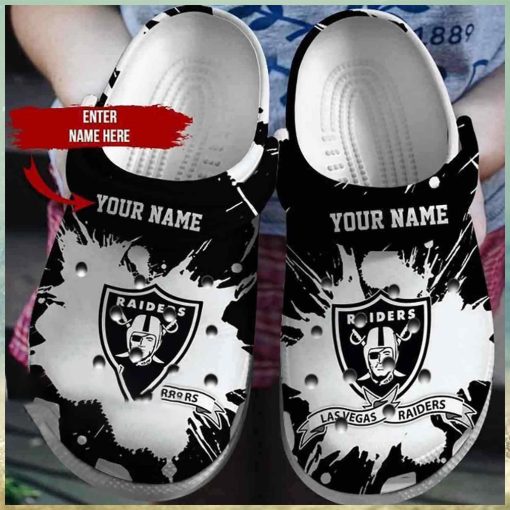 Customized Las Vegas Raiders Crocs