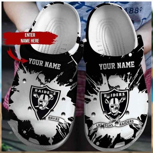 Customized Las Vegas Raiders Crocs