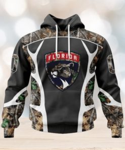 Customized NHL Florida Panthers Hoodie Special Camo Hunting Design Hoodie