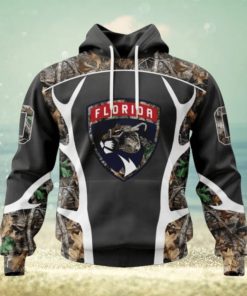 Customized NHL Florida Panthers Hoodie Special Camo Hunting Design Hoodie