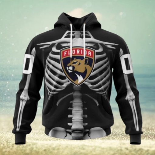 Customized NHL Florida Panthers Hoodie Special Skeleton Costume For Hoodie