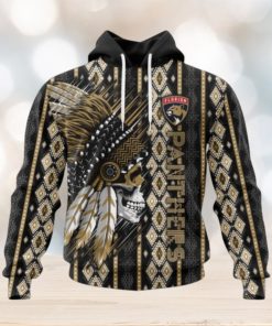 Customized NHL Florida Panthers Hoodie Special Skull Native Design Hoodie