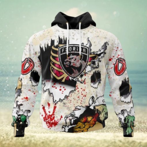 Customized NHL Florida Panthers Hoodie Special Zombie Style For Hoodie
