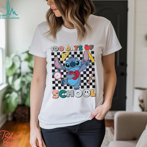 Cute stitch 100 days of school 2024 shirt
