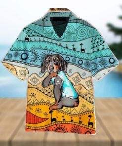 Dachshund Dog Loves Mom Polynesian Hawaiian Shirt Aloha For Men And Women