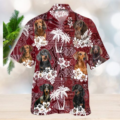 Dachshund Hawaiian Shirt Dog Aloha Shirt For Men Women Beach