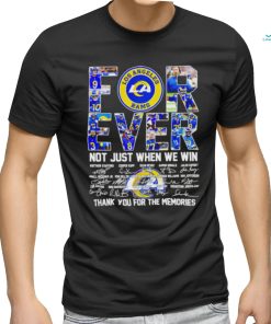 DalatStore los Angeles Rams forever not just when we win football players signature shirt