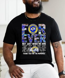DalatStore los Angeles Rams forever not just when we win football players signature shirt