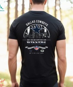 Dallas Cowboys 2023 2024 NFC Super Wild Card Winners Skyline NFL Playoffs Divisional January 14 2024 At AT&T Stadium T Shirt