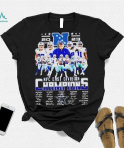 Dallas Cowboys 2023 NFC East Division Champions signatures shirt
