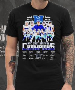Dallas Cowboys 2023 NFC East Division Champions signatures shirt, hoodie, sweater, long sleeve and tank top Dallas Cowboys 2023 NFC East Division Champions signatures shirt