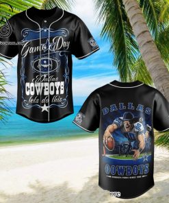 Dallas Cowboys Classic All Over Printed Baseball Jersey