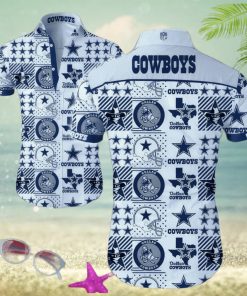 Dallas Cowboys Hawaiian Shirt Summer Button Up Gift For Fans NFL