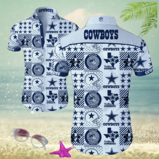 Dallas Cowboys Hawaiian Shirt Summer Button Up Gift For Fans NFL