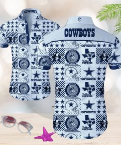 Dallas Cowboys Hawaiian Shirt Summer Button Up Gift For Fans NFL