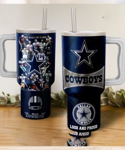 Dallas Cowboys NFL Hall Of Fame Loud And Proud Tumbler With Handle