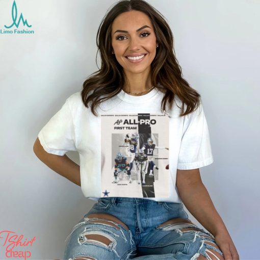 Dallas Cowboys NFL Season 2023 Associated Press All Pro First Team Poster Unisex T Shirt