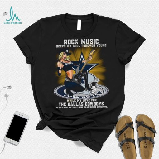 Dallas Cowboys rock music keep my soul forever young shirt