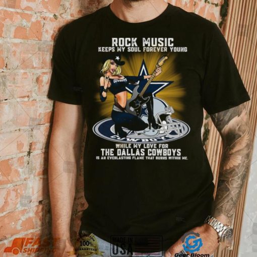 Dallas Cowboys rock music keep my soul forever young shirt