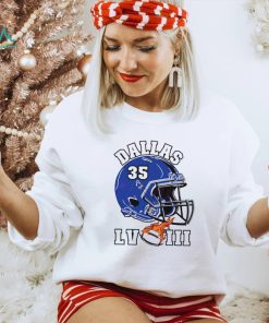 Dallas Cowboys super bowl LVIII helmet shirt