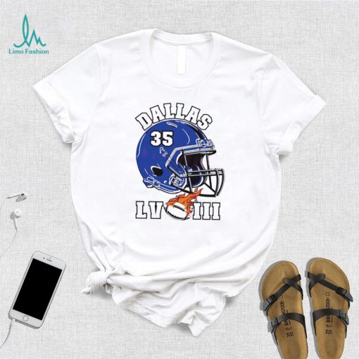 Dallas Cowboys super bowl LVIII helmet shirt